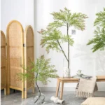 New Artificial Southern India Large Bamboo Leaf Tropical Rainforest Green Tree Garden Outdoor Living Room Bonsai Home Decoration